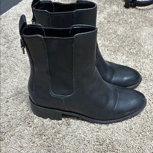 Cole Haan Black Leather Ankle Boots